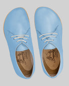 Side view Baby Blue Oxford Shoes - Calf Leather Zero Drop | Bespoky