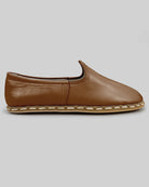 Top view Dark Tan Yemeni Shoes - Handcrafted Calf Leather | Bespoky