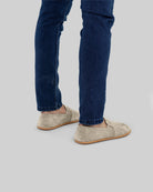 Pair Cream Barefoot Shoes - Barefoot Wide Toe Calf Leather | Bespoky