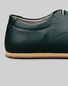 Top view Dark Green Barefoot Sneaker - Handcrafted Calf Leather | Bespoky
