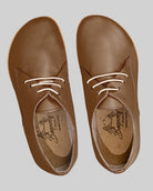 Side view Dark Tan Oxford Shoes - Calf Leather Zero Drop | Bespoky