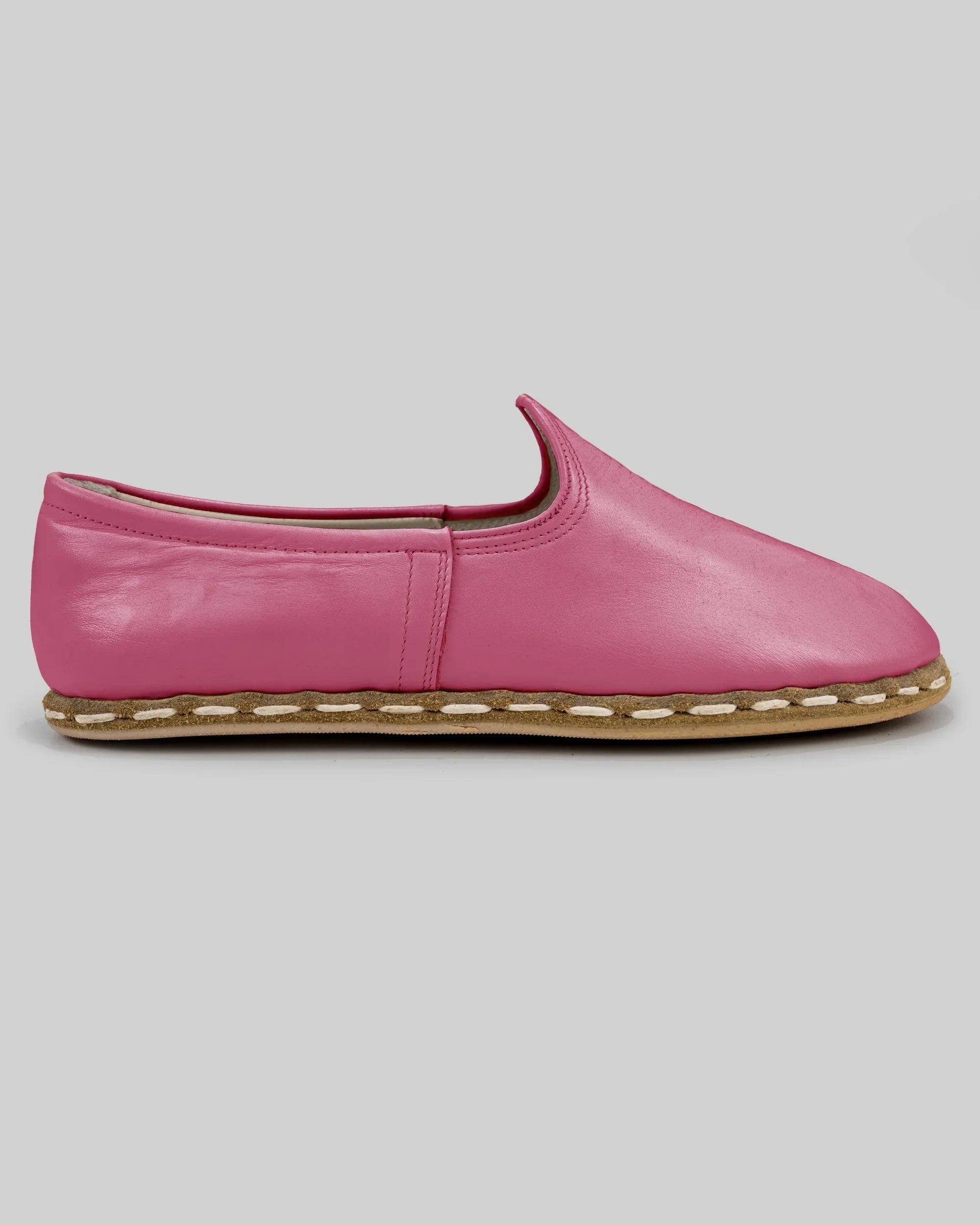 Top view Fuchsia Yemeni Shoes - Handcrafted Calf Leather | Bespoky