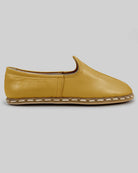 Side view Mustard Yemeni Shoes - Calf Leather Zero Drop | Bespoky