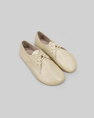 Men's Beige Oxford Shoes - Handcrafted Calf Leather Wide Toe Box | Bespoky