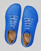 Side view Blue Barefoot Sneaker - Calf Leather Zero Drop | Bespoky