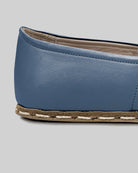 Detail Jean Blue Barefoot Yemeni - Handcrafted Calf Leather Turkey | Bespoky