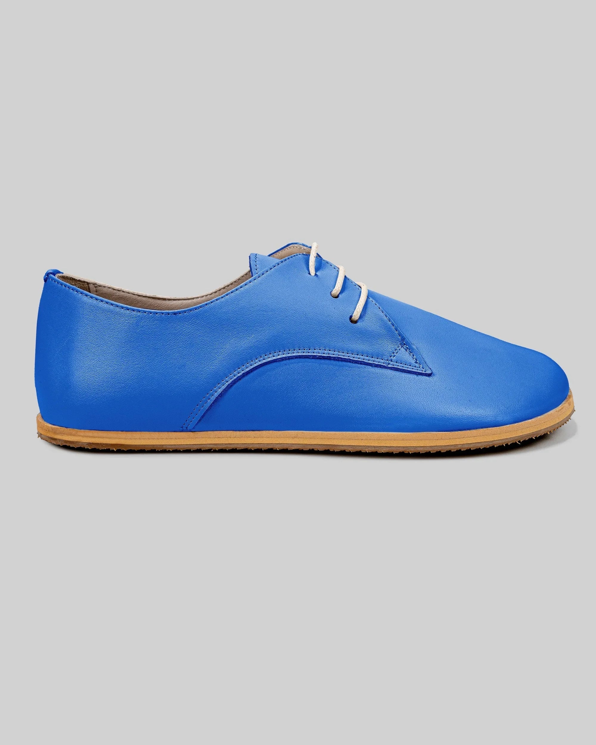 Close-up calf leather - Blue Oxford Shoes Detail | Bespoky