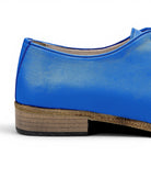 Top view Blue Pointed Toe Oxford - Handcrafted Calf Leather | Bespoky