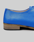 Top view Blue Pointed Toe Oxford - Handcrafted Calf Leather | Bespoky