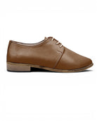 Side view Dark Tan Pointed Toe Oxford - Calf Leather Zero Drop | Bespoky