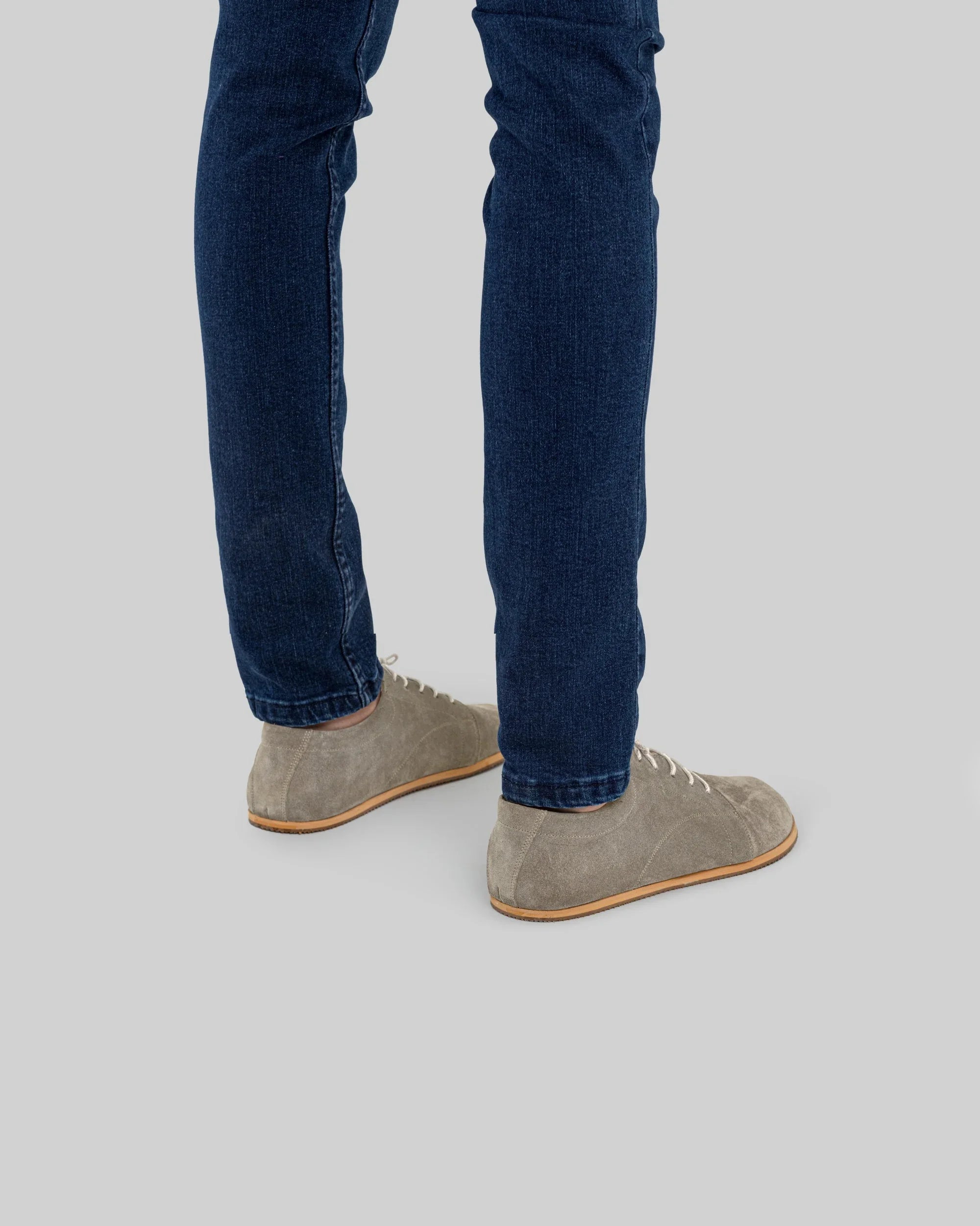 Detail Suede Barefoot Sneaker - Handcrafted Calf Leather Turkey | Bespoky