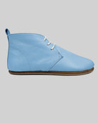 Top view Baby Blue Ankle Boots - Handcrafted Calf Leather | Bespoky