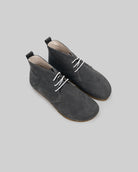 Men's Smoked Nubuck Ankle Boots - Handcrafted Calf Leather Wide Toe Box | Bespoky