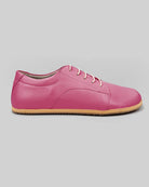 Side view Fuchsia Barefoot Sneaker - Calf Leather Zero Drop | Bespoky