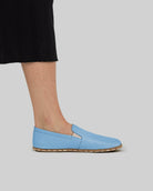 Pair Baby Blue Barefoot Shoes - Barefoot Wide Toe Calf Leather | Bespoky