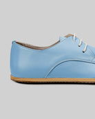 Top view Baby Blue Oxford Shoes - Handcrafted Calf Leather | Bespoky