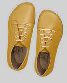Side view Mustard Barefoot Sneaker - Calf Leather Zero Drop | Bespoky