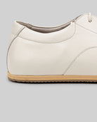 Side view Cream Barefoot Sneaker - Calf Leather Zero Drop | Bespoky