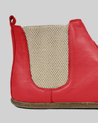 Top view Red Chelsea Boots - Handcrafted Calf Leather | Bespoky