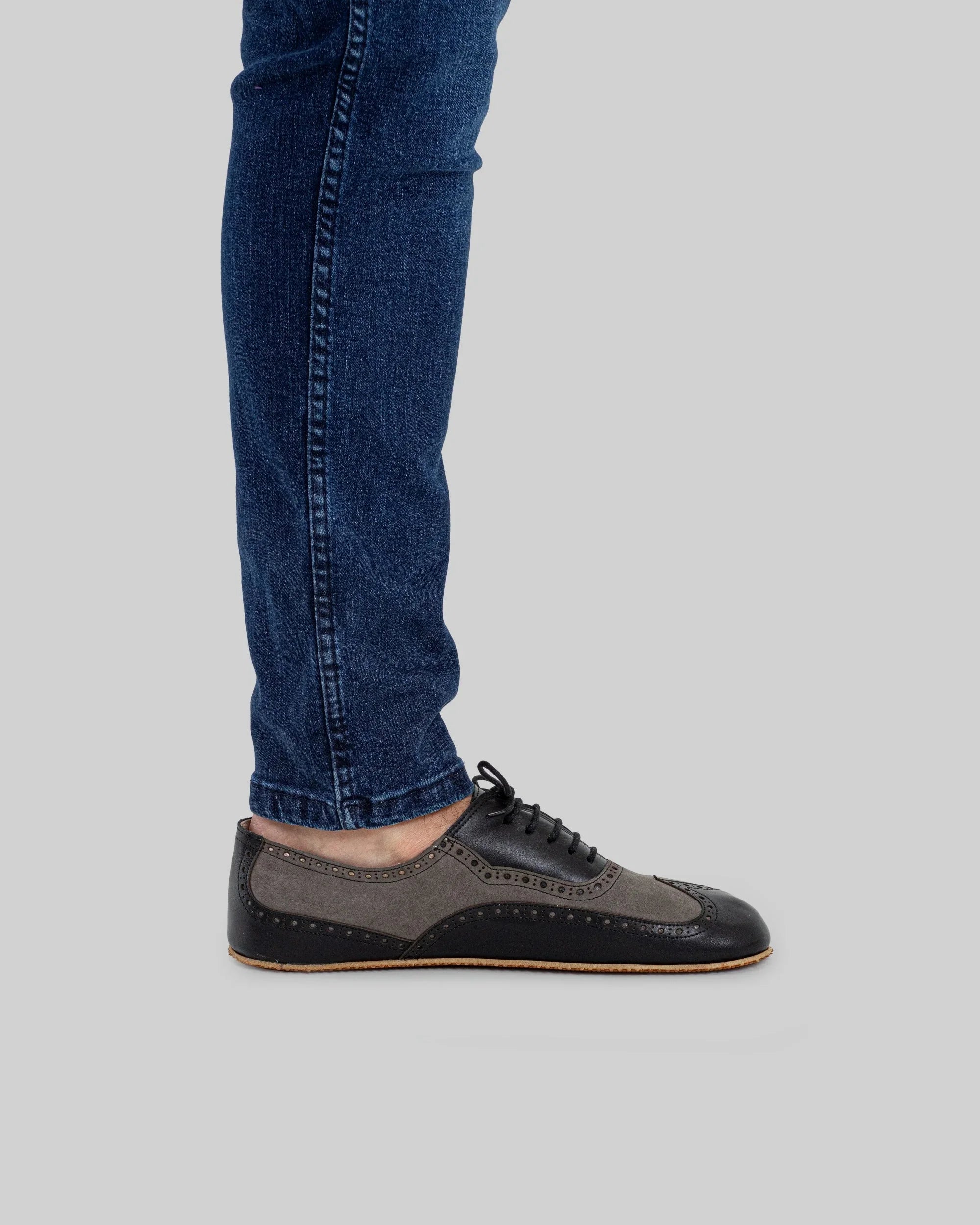 Detail Black Moccosin Shoes - Handcrafted Calf Leather Turkey | Bespoky