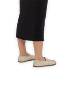 Detail Beige Barefoot Shoes - Handcrafted Calf Leather Turkey | Bespoky