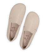 Back view Beige Barefoot Shoes - Calf Leather Handcrafted | Bespoky