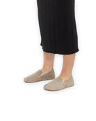 Detail Beige Nubuck Barefoot Shoes - Handcrafted Calf Leather Turkey | Bespoky