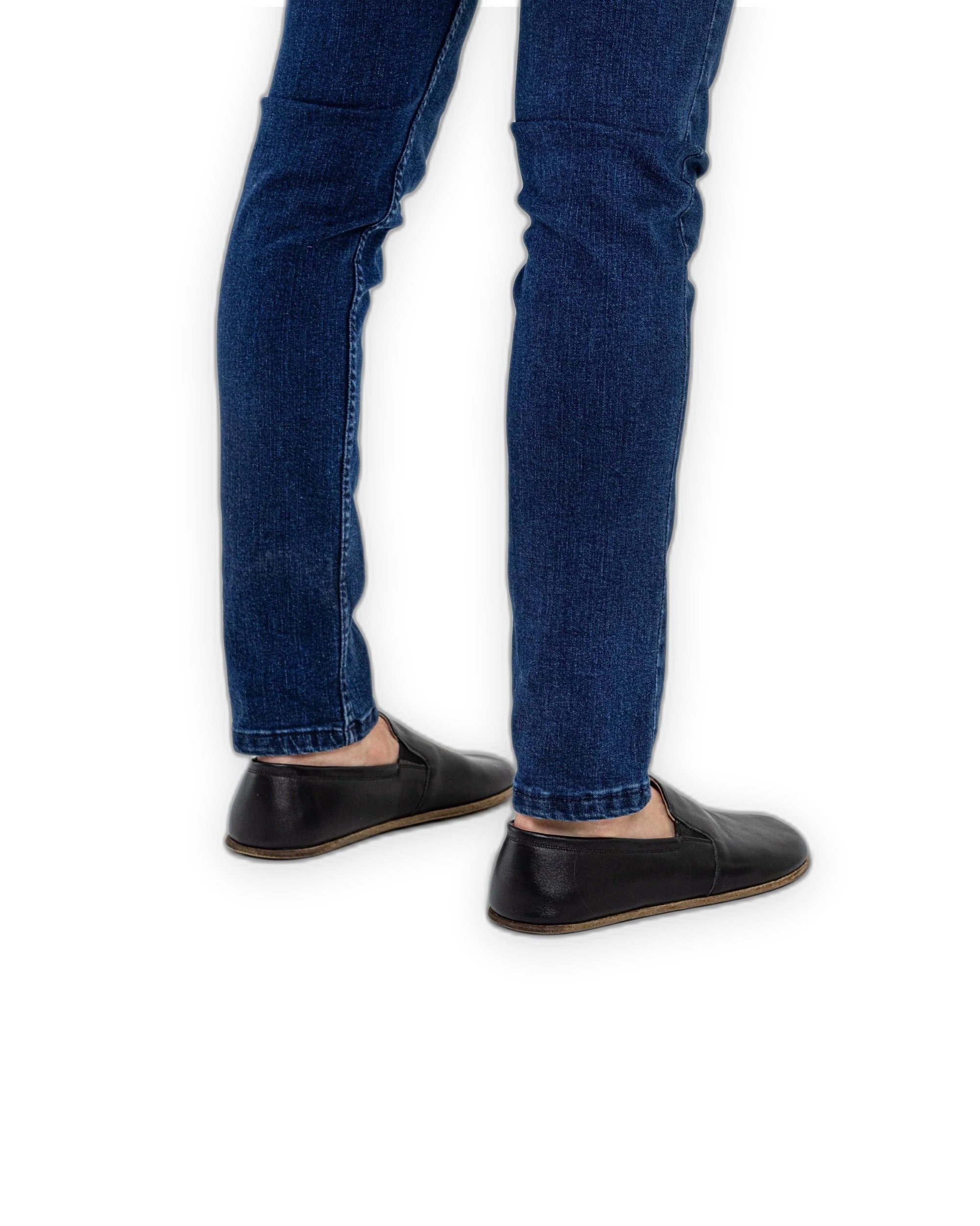 Detail Black Barefoot Shoes - Handcrafted Calf Leather Turkey | Bespoky