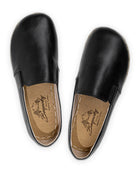 Side view Black Barefoot Shoes - Calf Leather Zero Drop | Bespoky