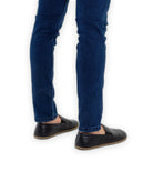 Top view Black Barefoot Shoes - Handcrafted Calf Leather | Bespoky