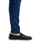 Pair Black Barefoot Shoes - Barefoot Wide Toe Calf Leather | Bespoky