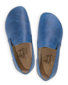 Side view Blue Barefoot Shoes - Calf Leather Zero Drop | Bespoky