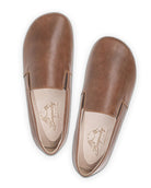 Top view Brown Barefoot Shoes - Handcrafted Calf Leather | Bespoky
