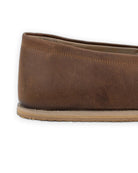 Detail Tan Barefoot Shoes - Handcrafted Calf Leather Turkey | Bespoky