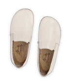 Side view Cream Barefoot Shoes - Calf Leather Zero Drop | Bespoky