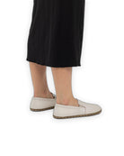 Pair Cream Barefoot Shoes - Barefoot Wide Toe Calf Leather | Bespoky