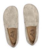 Back view Cream Suede Barefoot Shoes - Calf Leather Handcrafted | Bespoky