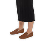 Back view Dark Brown Barefoot Shoes - Calf Leather Handcrafted | Bespoky