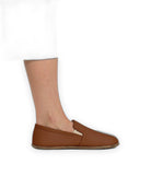 Top view Dark Brown Barefoot Shoes - Handcrafted Calf Leather | Bespoky