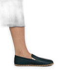 Pair Dark Green Barefoot Shoes - Barefoot Wide Toe Calf Leather | Bespoky
