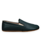 Side view Dark Green Barefoot Shoes - Calf Leather Zero Drop | Bespoky