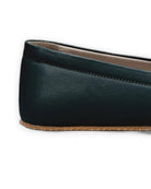 Top view Dark Green Barefoot Shoes - Handcrafted Calf Leather | Bespoky