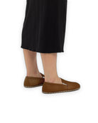 Detail Dark Tan Barefoot Shoes - Handcrafted Calf Leather Turkey | Bespoky