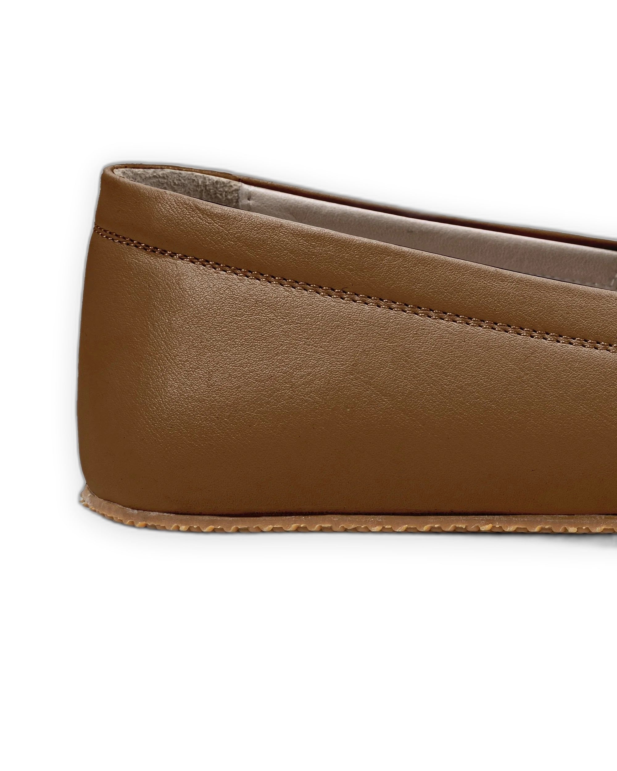 Side view Dark Tan Barefoot Shoes - Calf Leather Zero Drop | Bespoky