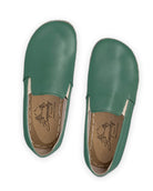 Side view Green Barefoot Shoes - Calf Leather Zero Drop | Bespoky