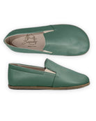 Side view Green Barefoot Shoes - Calf Leather Zero Drop | Bespoky