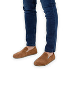 Side view Suede Barefoot Shoes - Calf Leather Zero Drop | Bespoky