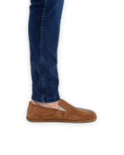 Detail Suede Barefoot Shoes - Handcrafted Calf Leather Turkey | Bespoky