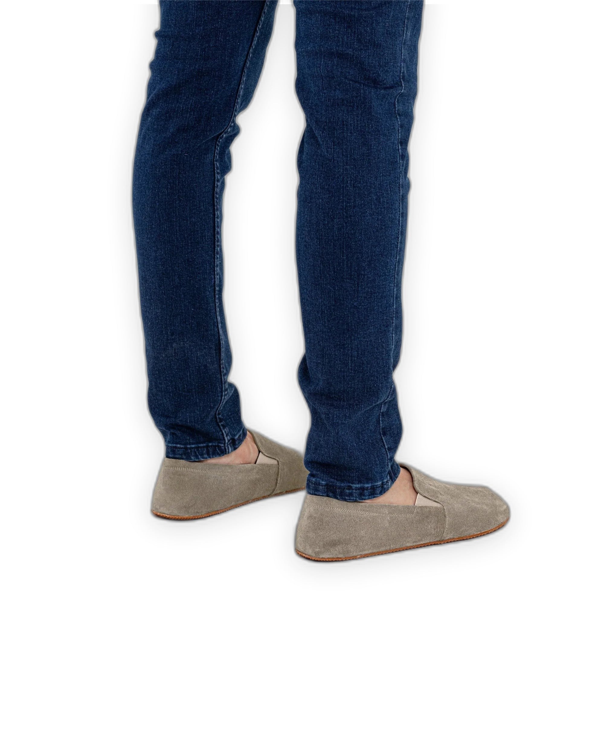 Detail Suede Barefoot Shoes - Handcrafted Calf Leather Turkey | Bespoky