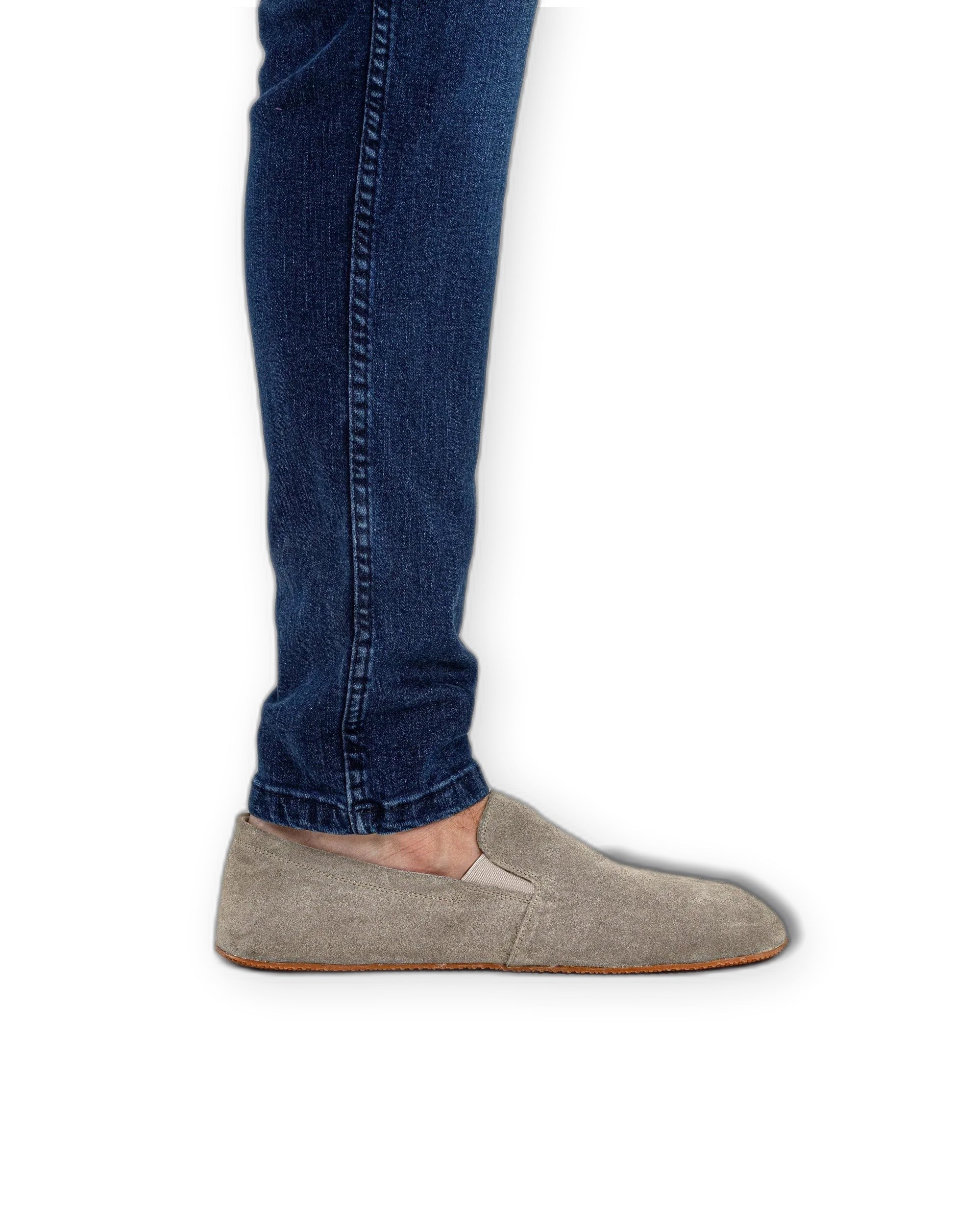 Pair Suede Barefoot Shoes - Barefoot Wide Toe Calf Leather | Bespoky
